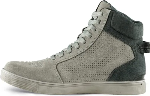 Vista 5 de SHIMA SX-2 Evo Botas de motocicleta para hombre, ventiladas, de cuero, para calle, verano, de ante, deportivas, sigilosas, para turismo, para moto