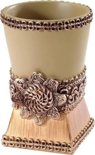Vista 15 de Avanti Linens - Juego de accesorios, vaso de resina, soporte para cepillos de dientes, jabonera y bomba de loción, decoración duradera para el baño