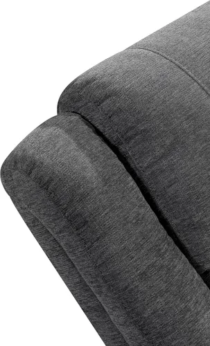 Vista 3 de Betsy Furniture Juego de sofá reclinable de microfibra, juego de sala de estar, sofá biplaza 9011 (gris, sofá)