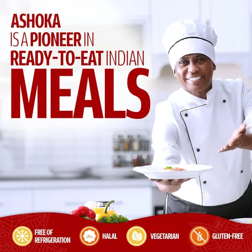 Vista 7 de Ashoka Comidas indias listas para comer desde 1930, 100% vegetariano Dal Makhani, comida india totalmente natural cocinada tradicionalmente, a base