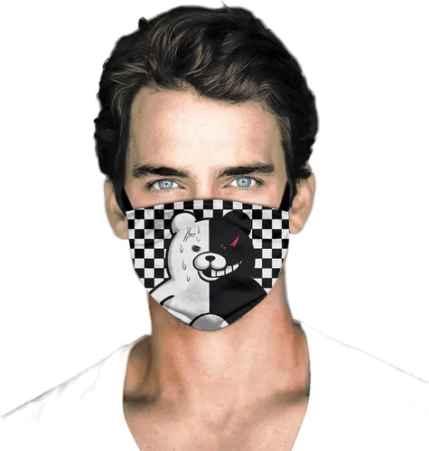 Vista 2 de 3 máscaras faciales ajustables reutilizables con cintas ajustables para las orejas bandana pasamontañas