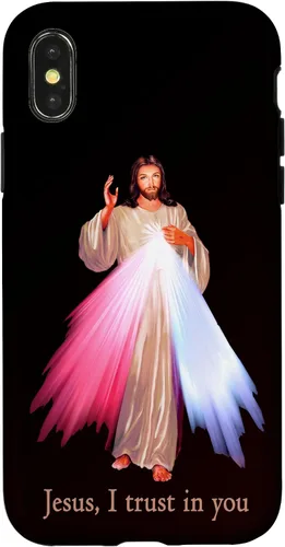 Vista 5 de Funda para iPhone 13 Pro Max Jesús con la que confío en ti Divina Misericordia Misericordiosa Jesús