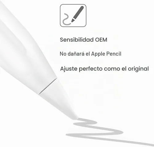 Vista 3 de Puntas de repuesto para Apple Pencil de 1ª generación, 2ª generación, lápiz Pro/USB-C, puntas de iPencil mejoradas, 2 piezas