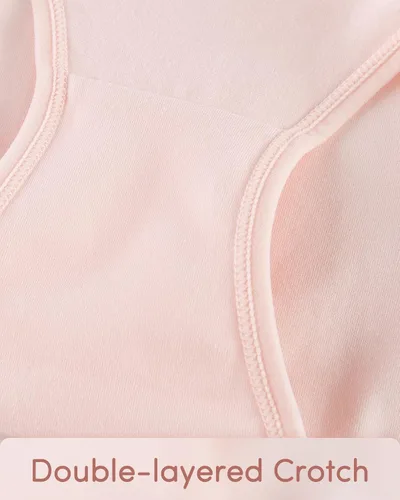 Vista 4 de Domee Paquete de 8 calzoncillos de algodón para niñas adolescentes