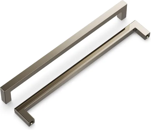 Vista 53 de Hickory Hardware - HH075326-BGB - Manija de la colección Skylight, 3 pulgadas de centro a centro, latón dorado cepillado.