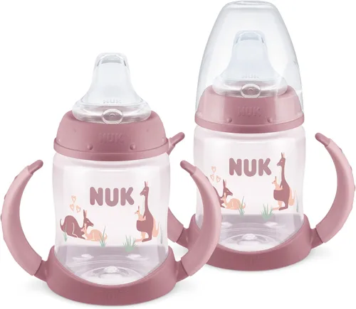 Vista 13 de NUK First Choice - Vaso para aprender 2.0, 5 onzas, con asas, a prueba de derrames, a prueba de fugas, vaso con popote suave, paquete de 2