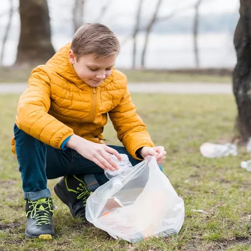 Vista 7 de BEIDOU-PAC Bolsas de basura de 2 a 4 galones, 400 unidades a granel, bolsas de reciclaje de plástico transparente, pequeñas bolsas de basura