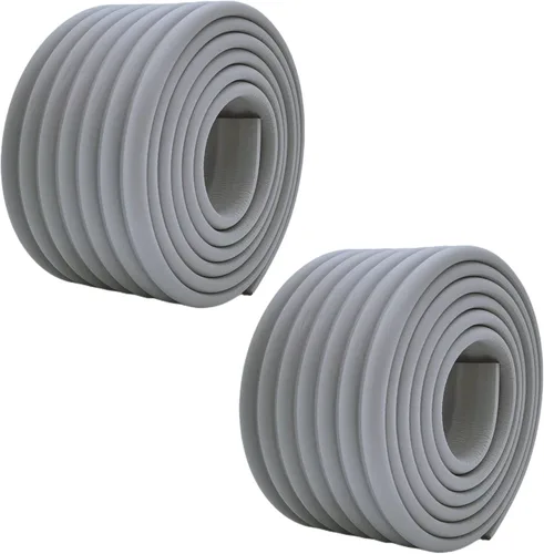 Vista 11 de M2cbridge Cobertura Multifuncional para Bordes y Esquinas, Protector de Seguridad para Bebés, DIY (Negro 4 m) Parachoques NBR de alta densidad