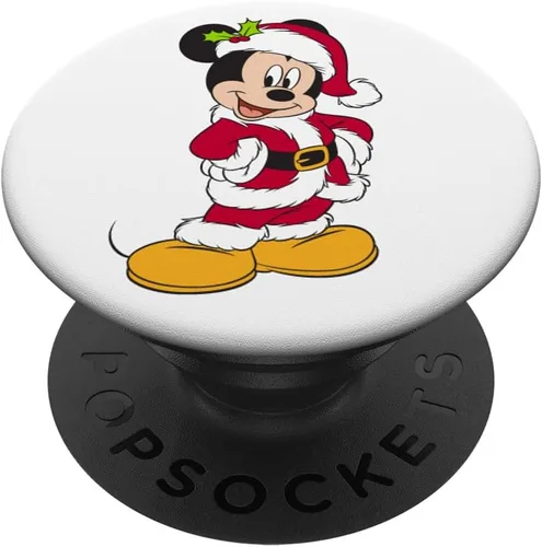 Vista 6 de Disney PopSockets MagSafe PopGrip con diseño navideño de Santa Mickey Mouse para iPhone
