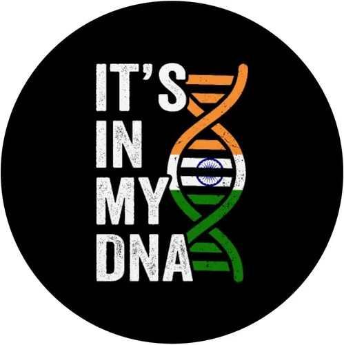 Vista 3 de It's In My DNA Proud Indian Roots Pride India Flag PopSockets intercambiables PopGrip