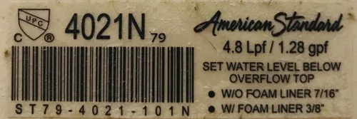 Vista 3 de American Standard 735121-400.020 Cadet 3 Tapa para tanque de inodoro, 1 paquete, color blanco