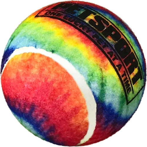 Vista 7 de PetSport Pelota de tenis chirriante para perros Paquete de 3 pelotas pequeñas (1.8 pulgadas) seguras para mascotas y bolas de goma extra gruesas