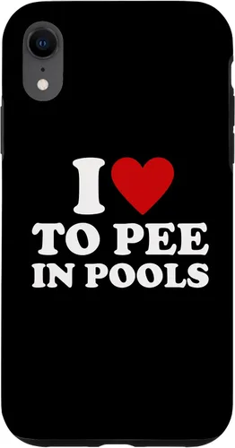 Vista 23 de iPhone 13 I Love To Pee In Pools I Heart To Pee In Pool Case
