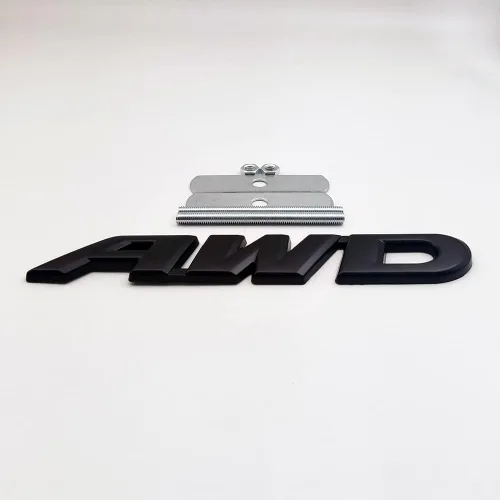 Vista 3 de Emblema de metal 3D de la parrilla delantera del coche con logotipo de AWD de tracción en las cuatro ruedas, 4 x 4, repuesto deportivo todoterreno