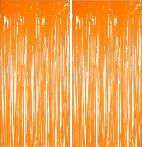 Vista 11 de Cortina de flecos de papel de aluminio para decoración de fiesta de Halloween, telón de fondo de fotos de oropel negro puro, cortinas de vapor