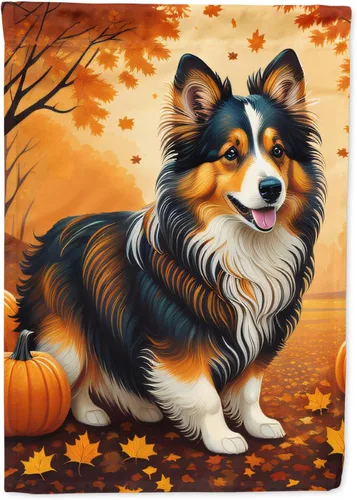 Vista 54 de Caroline's Treasures DAC1001GF Affenpinscher - Bandera decorativa para jardín de otoño, decoración para patio exterior, patio, parterres