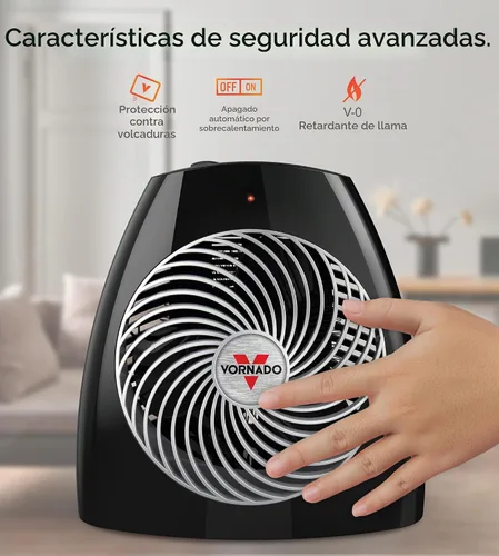 Vista 3 de Vornado MVH (2025) Calentador de espacio, 3 ajustes de calor, termostato ajustable, protección contra vuelco, sistema de apagado automático