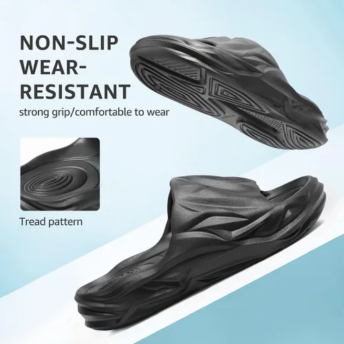 Vista 7 de STQ Cloud Slides - Sandalias de almohada con soporte de arco para mujer para deportes al aire libre