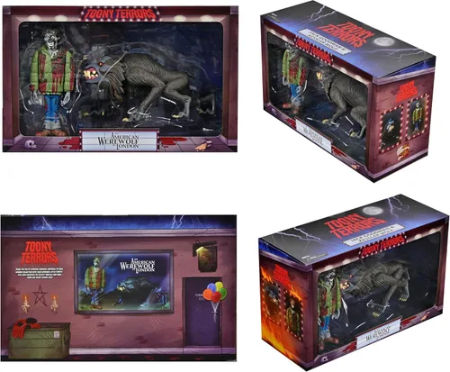 Vista 2 de NECA American Werewolf in London TOONY Terrors - Figura de 6 pulgadas, paquete de 2