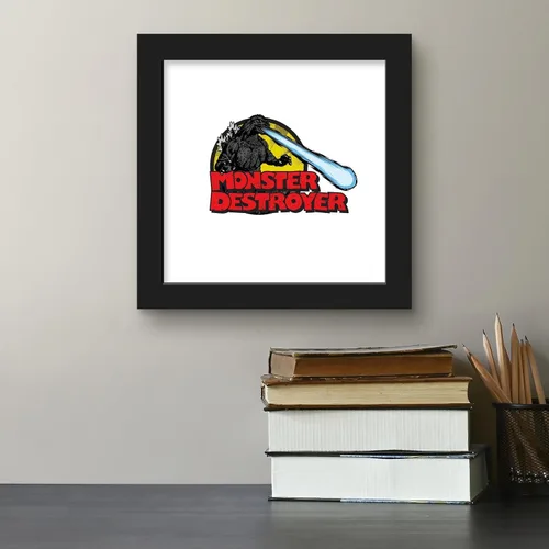 Vista 4 de Trends International Gallery Pops Godzilla - Póster de pared de destructor de monstruos, 12.00 x 12.00 pulgadas, versión de marco negro
