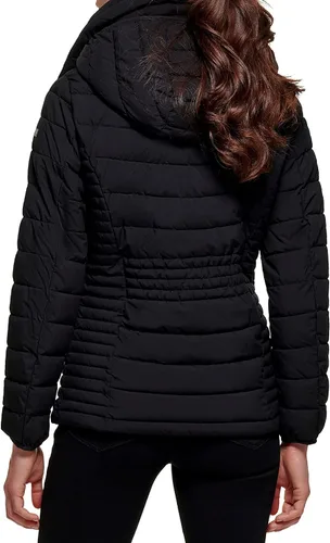 Vista 2 de DKNY Chaqueta elástica plegable de ropa exterior para mujer