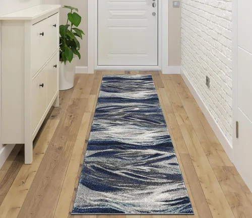Vista 76 de Keen Home Design Alfombras de Área - 2x3 Que No Se Desprenden, Alfombras Abstractas para Cocina, Sala de Estar, Dormitorio, Comedor, Entrada Negro