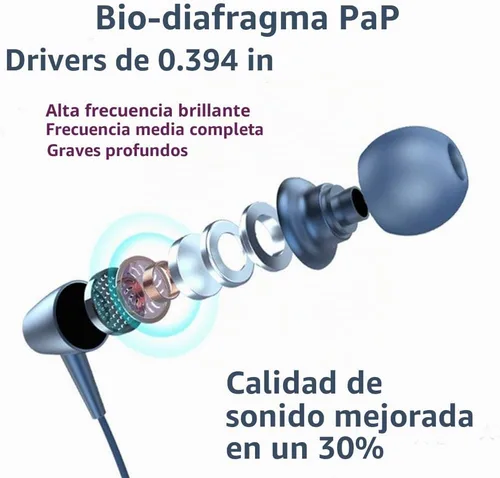 Vista 7 de Auriculares Bluetooth inalámbricos Bluetooth 5.0 con banda para el cuello con 20 horas de reproducción, controladores de 0.394 pulgadas, auriculares