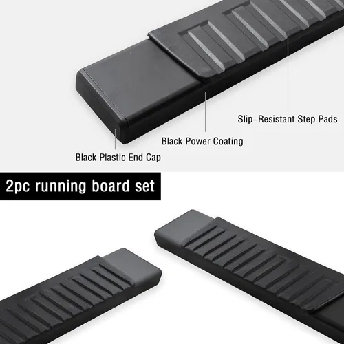 Vista 6 de COMNOVA - Estribos de 6 pulgadas compatibles con Chevrolet Colorado/GMC Canyon Crew Cab 2015-2026, estribos y escalones para Colorado (negro)