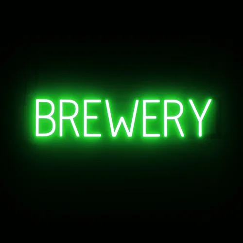 Vista 37 de SpellBrite Letrero de cerveza fría Letrero relacionado con la cerveza con aspecto de neón, fuente de luz LED verde 16.8 x 15.0 pulgadas