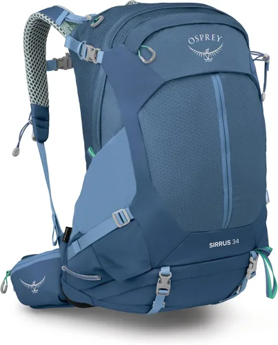 Vista 36 de Osprey Sirrus 24L Mochila de Senderismo para Mujeres - Mochila de Día Ajustable con Cubierta Impermeable para Lluvia y Bolsillos para Botellas, Gris