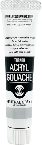 Vista 26 de Turner Colour Works Acryl Gouache Artist Pintura acrílica - Tubo individual de 0.7 fl oz - Siena quemada