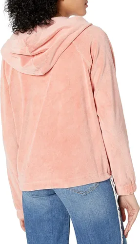 Vista 2 de Jessica Simpson Sudadera con capucha raglán Beckett para mujer, Azul