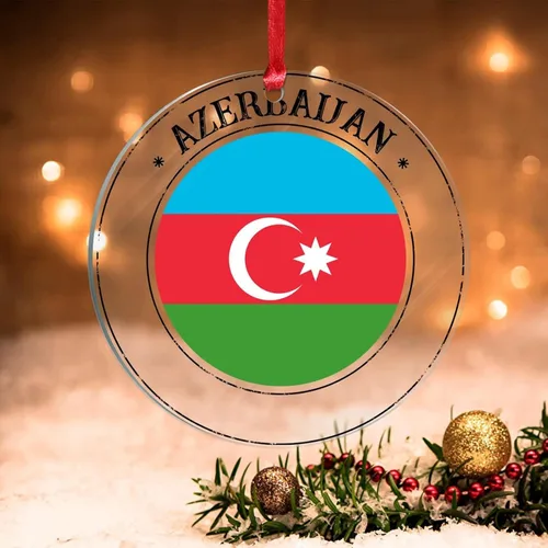 Vista 12 de Bandera de Argelia, adorno para árbol de Navidad, bandera nacional, Argelia, suministros colgantes de Navidad, suministros de fiesta de Navidad