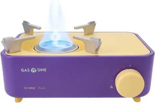 Vista 8 de Estufa de Campamento Portátil de Gas Butano Gas One – Serie Caja - Mini Estufa para Acampar, Senderismo – Estufa de Gas Portátil con Llama Espiral