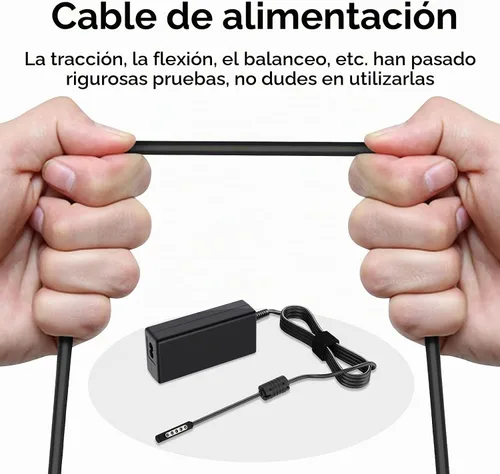 Vista 5 de Cargador adaptador de CA de 48 W 12 V 3.58 A para Microsoft Surface Pro 2 Surface Pro 1 Surface RT, no para suface Pro5 Pro4 Pro3 GO GO2 GO3