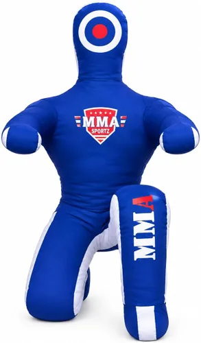 Vista 14 de MMA Deportes Brasileño JIU Jitsu Grappling Sumisión Lanzamiento Maniquí Punzonado Bolsa Pesada Kick Boxing Dummies SIN LLENAR Gris
