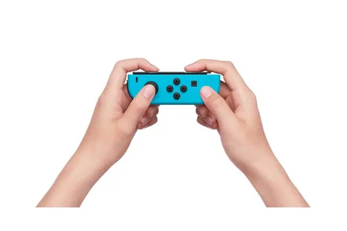 Vista 3 de Joy-Con Left (Neon Blue) (Nintendo Switch) (Renewed)