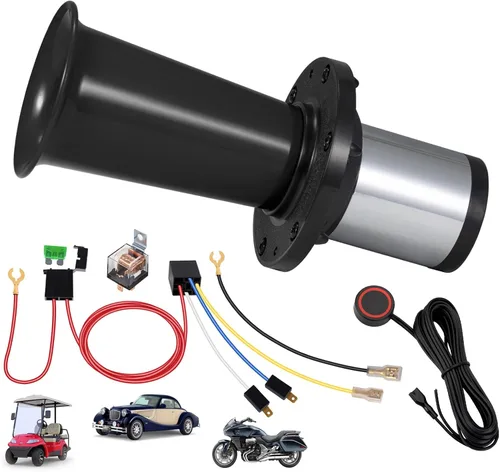 Vista 9 de Kit de bocina Ooga 12V, bocina Banhao OOGA de aire estilo antiguo clásico para autos Hot Rod Aooga Ahooga con cable y botón, vintage para camiones