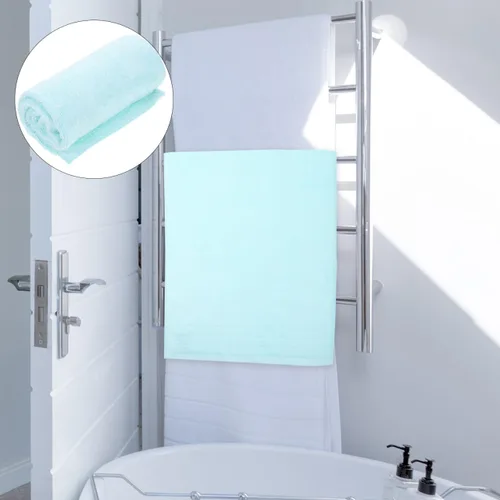 Vista 8 de Zerodeko Paquete de 2 toallas faciales de algodón grueso, extra grandes, 27.95 x 12.99 pulgadas, absorbentes y suaves con lazo para colgar