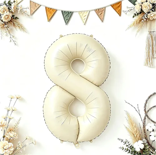 Vista 176 de Globos grandes de 40 pulgadas de números del 0 al 9, globos numéricos para decoración de fiesta de cumpleaños, globos de helio de aluminio