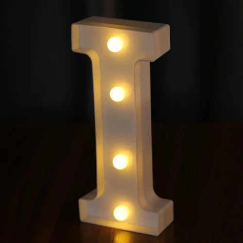 Vista 29 de Letras Iluminadas, Luces de Letras LED 26 del Alfabeto, Letra Iluminada Decorativa, Letras de Marquesina LED que Funcionan con Pilas para Fiesta