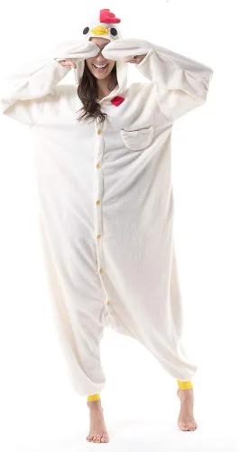 Vista 3 de Beauty Shine Pijama unisex de dibujos animados para adultos, disfraz de Halloween, Navidad, pijamas de felpa para cosplay