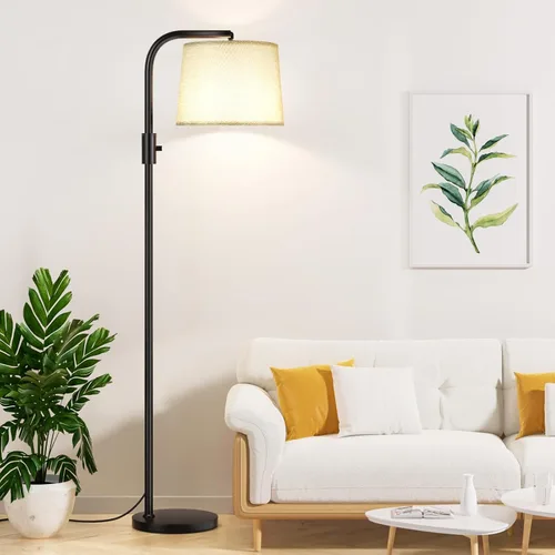 Vista 12 de Ambimall Lámpara de pie totalmente regulable - Lámparas de pie de 9W con bombilla LED incluida, lámparas de pie para sala de estar con cabezal
