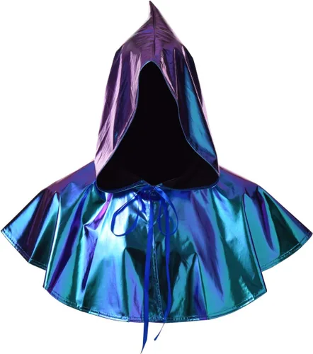 Vista 19 de BLESSUME Collar de cruz medieval con capucha pagana Wicca, accesorio para cosplay