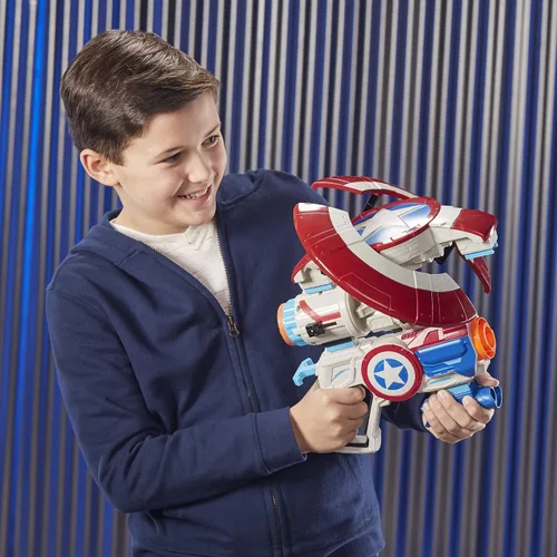 Vista 3 de Avengers: Endgame Nerf Capitán América Ensamblador Gear