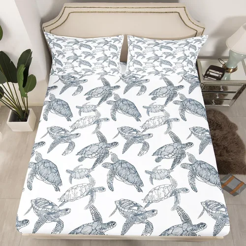 Vista 18 de Erosebridal Juego de sábanas de ratas para niños, tamaño Queen, juego de ropa de cama con diseño de roedores de ratón, divertido diseño de animales