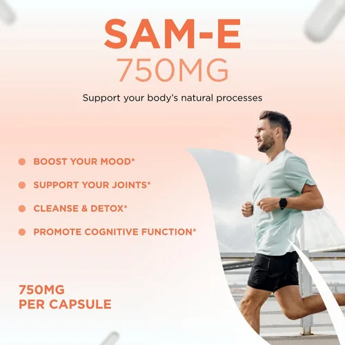 Vista 4 de Clear Formulas Bioactive SAM-e 750mg - Suplemento SAM-e de alta resistencia con forma S, S biológicamente activa para el hígado y el estado