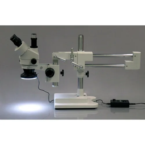 Vista 6 de AmScope Luz de anillo de microscopio LED-64-ZK con adaptador, blanco