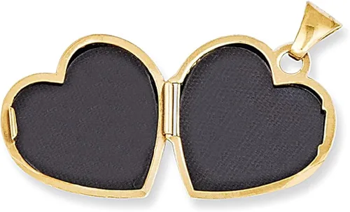 Vista 3 de 14k Yellow Gold Scroll Heart Photo Pendant Charm Locket Chain Necklace That Holds Pictures Fine Jewelry For Women Gifts For Her