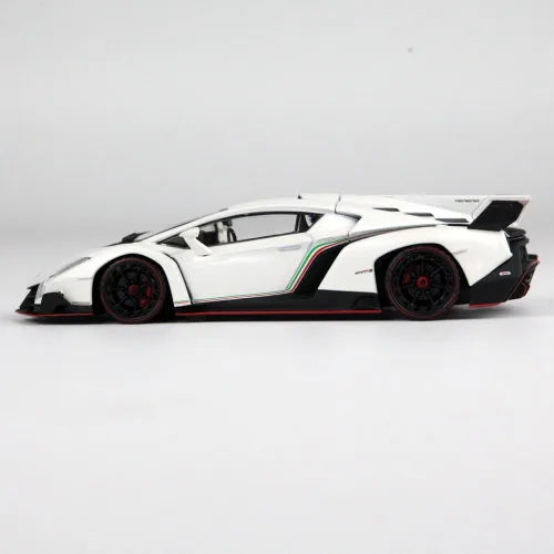 Vista 3 de Kyosho Lamborghini Veneno fundido a presión, blanco (escala 1:43)